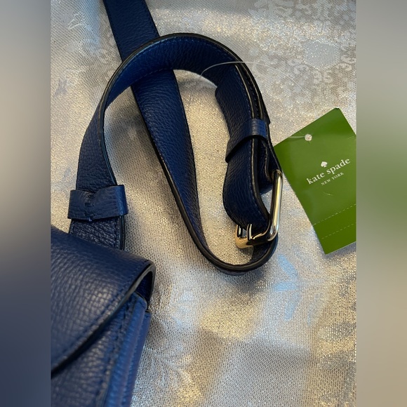 NWT Kate Spade blue pebble leather shoulder bag - Picture 5 of 8